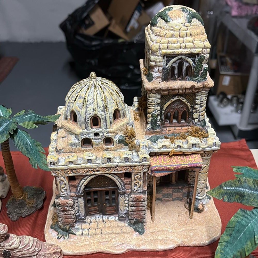 Mercasia Bethlehem Village Hand Painted Building